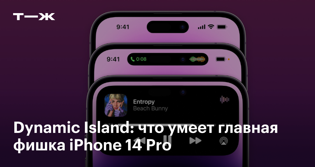 dynamic island iphone 14 как включить