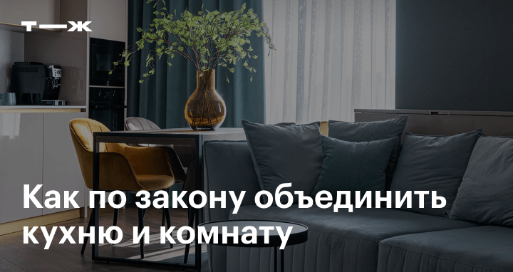 Работа по совместительству: Как объединить кухню и гостиную