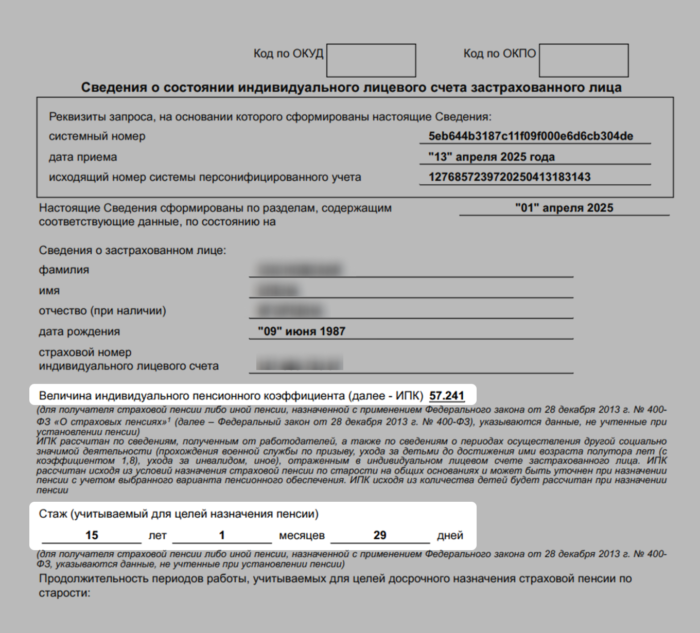 Сведения о состоянии индивидуального инвестиционного счета