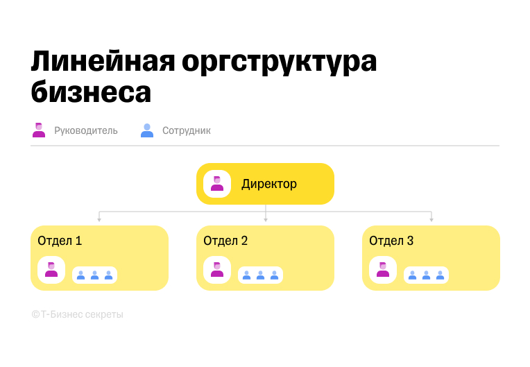 Пример линейной оргструктуры