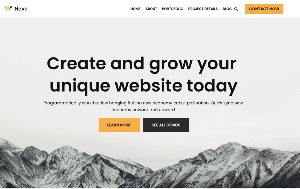 Пример темы для CMS WordPress