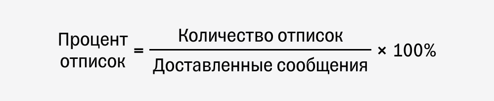 Как посчитать процент отписок от email-рассылки