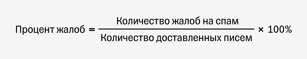 Расчет процента жалоб при анализе email-рассылки