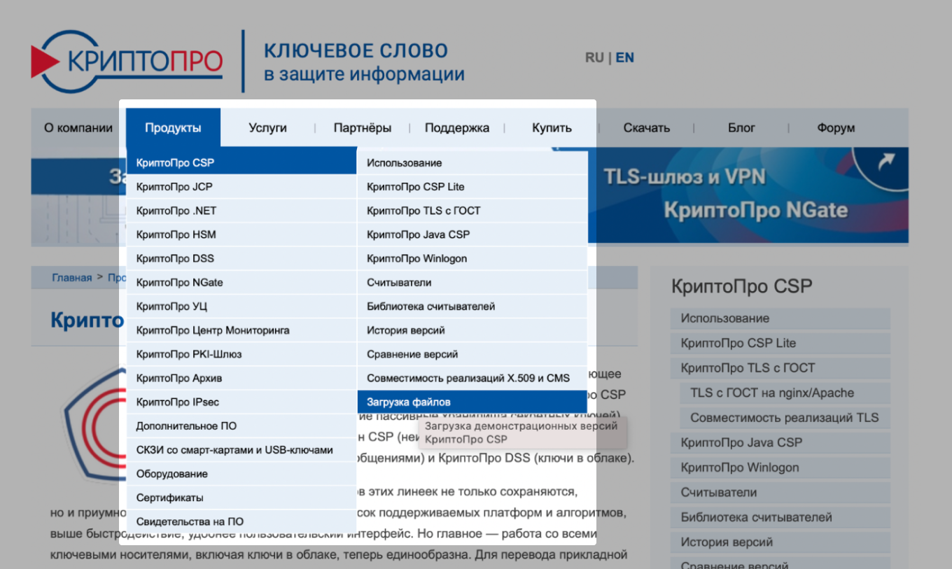 КриптоПро CSP: как скачать