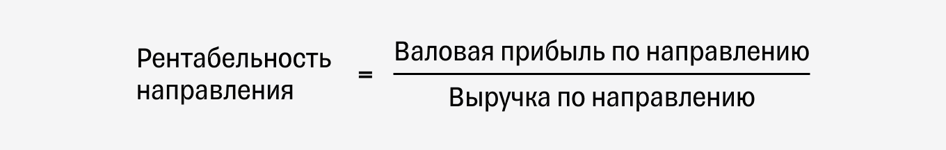 Как рассчитать рентабельность направления: формула