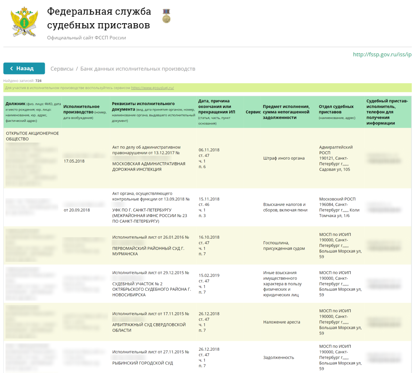 Как проверить контрагента на сайте судебных приставов
