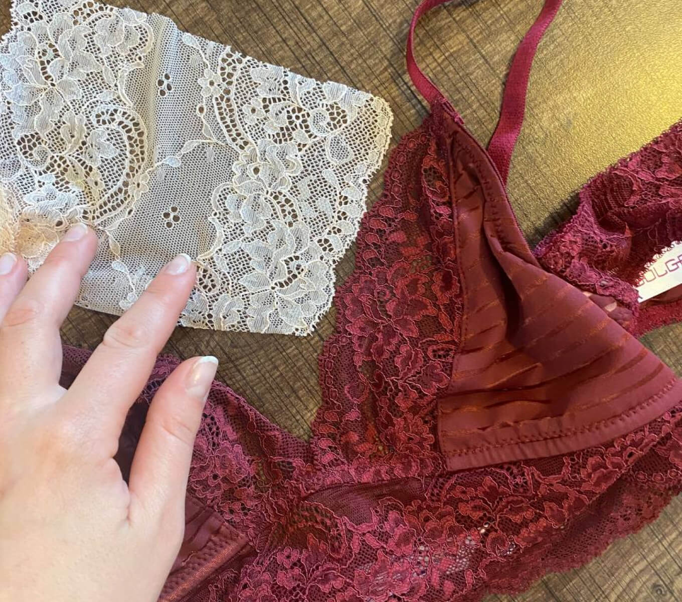 Сравнение образцов кружева