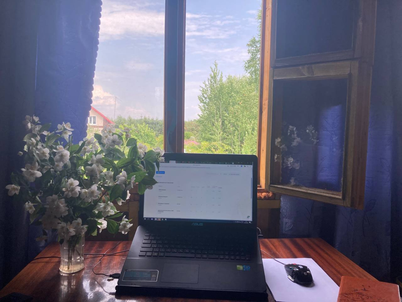 Как организовать рабочее пространство на даче: пример