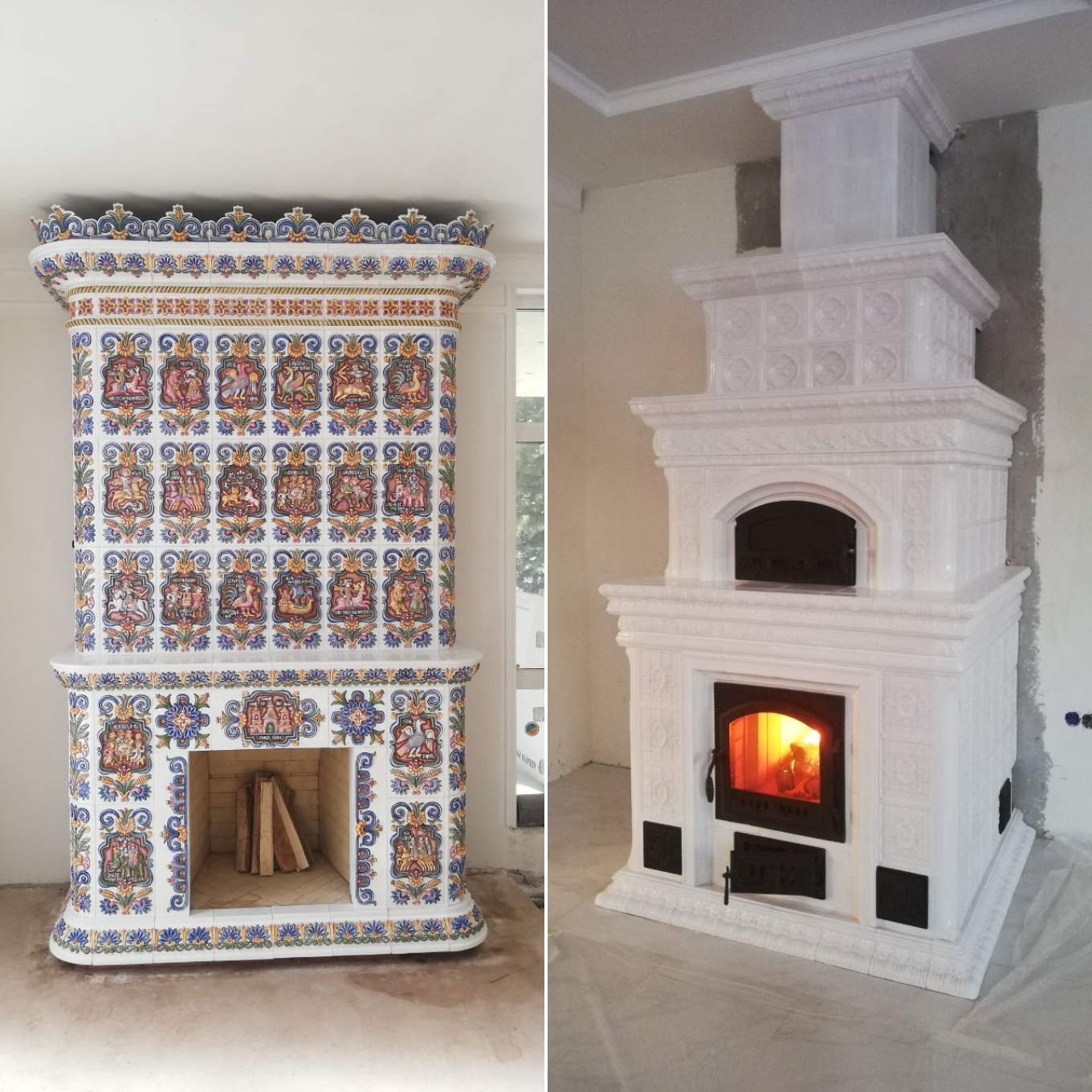 Пример росписи печей