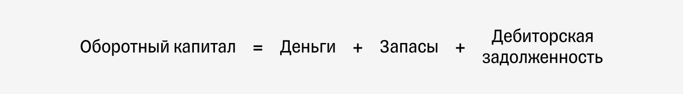 Оборотный капитал организации: формула