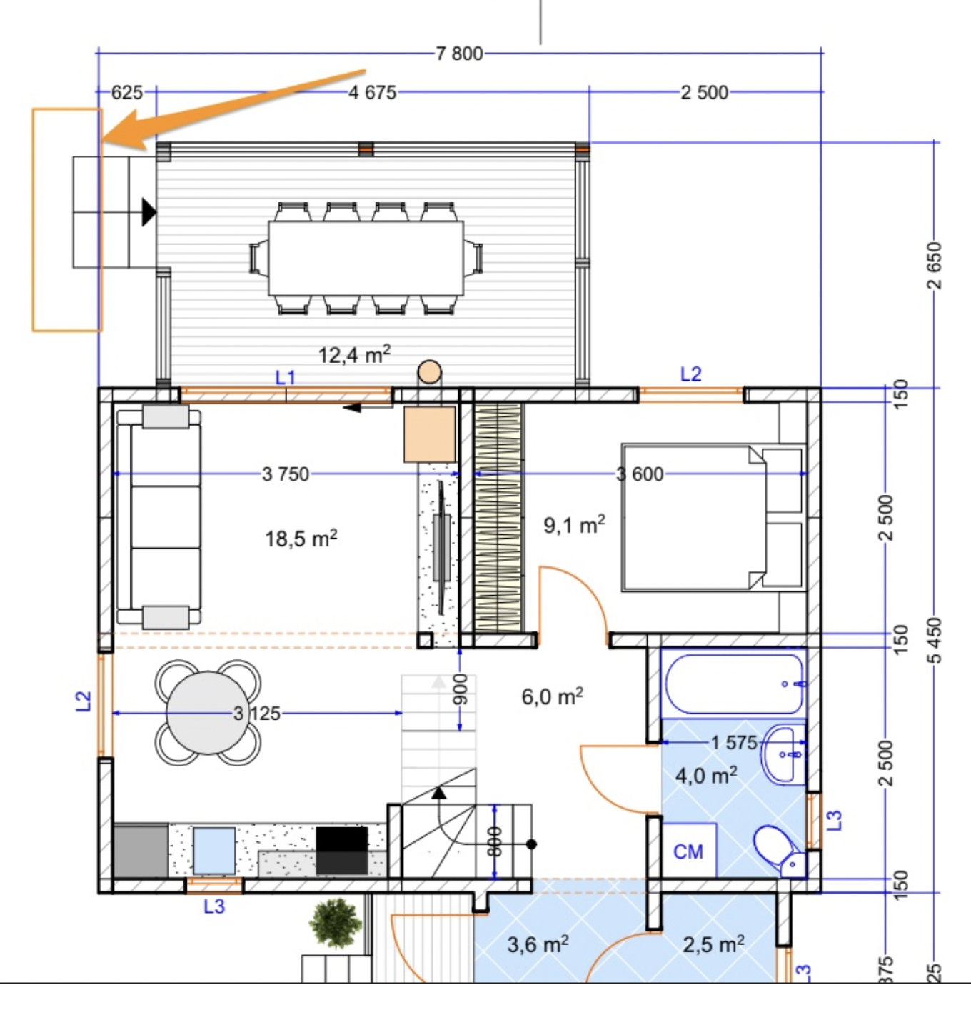 Образец плана дома