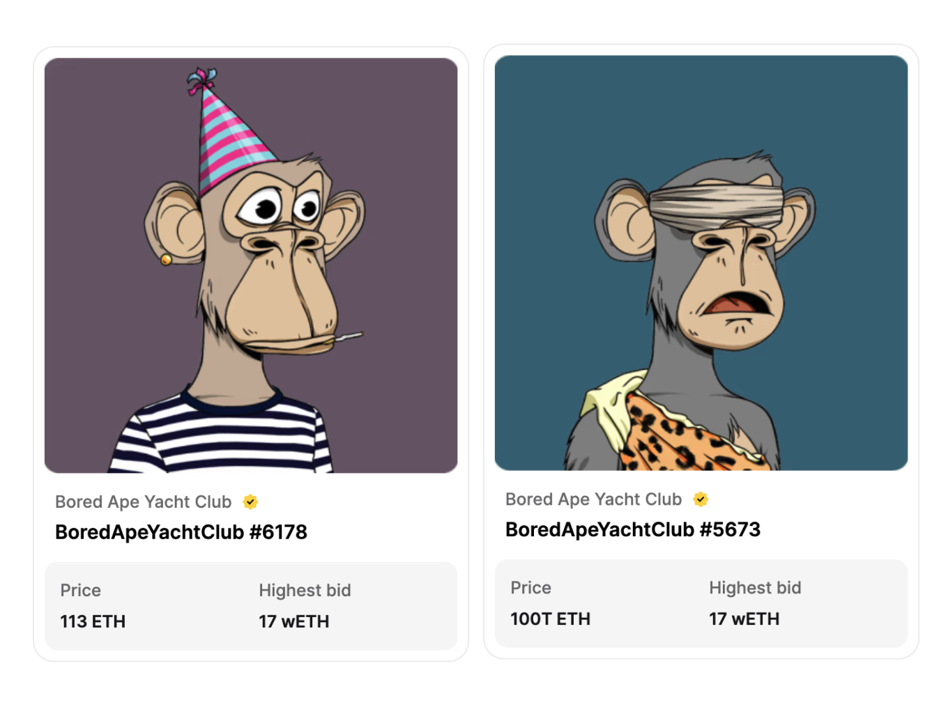 NFT-коллекция BoredApeYachtClub на маркетплейсе Rarible