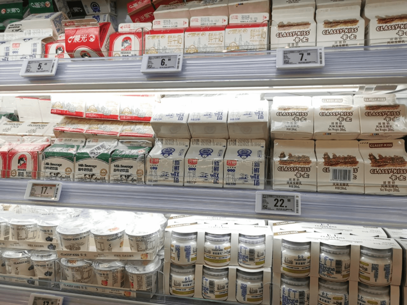 Какая молочная продукция есть в Китае