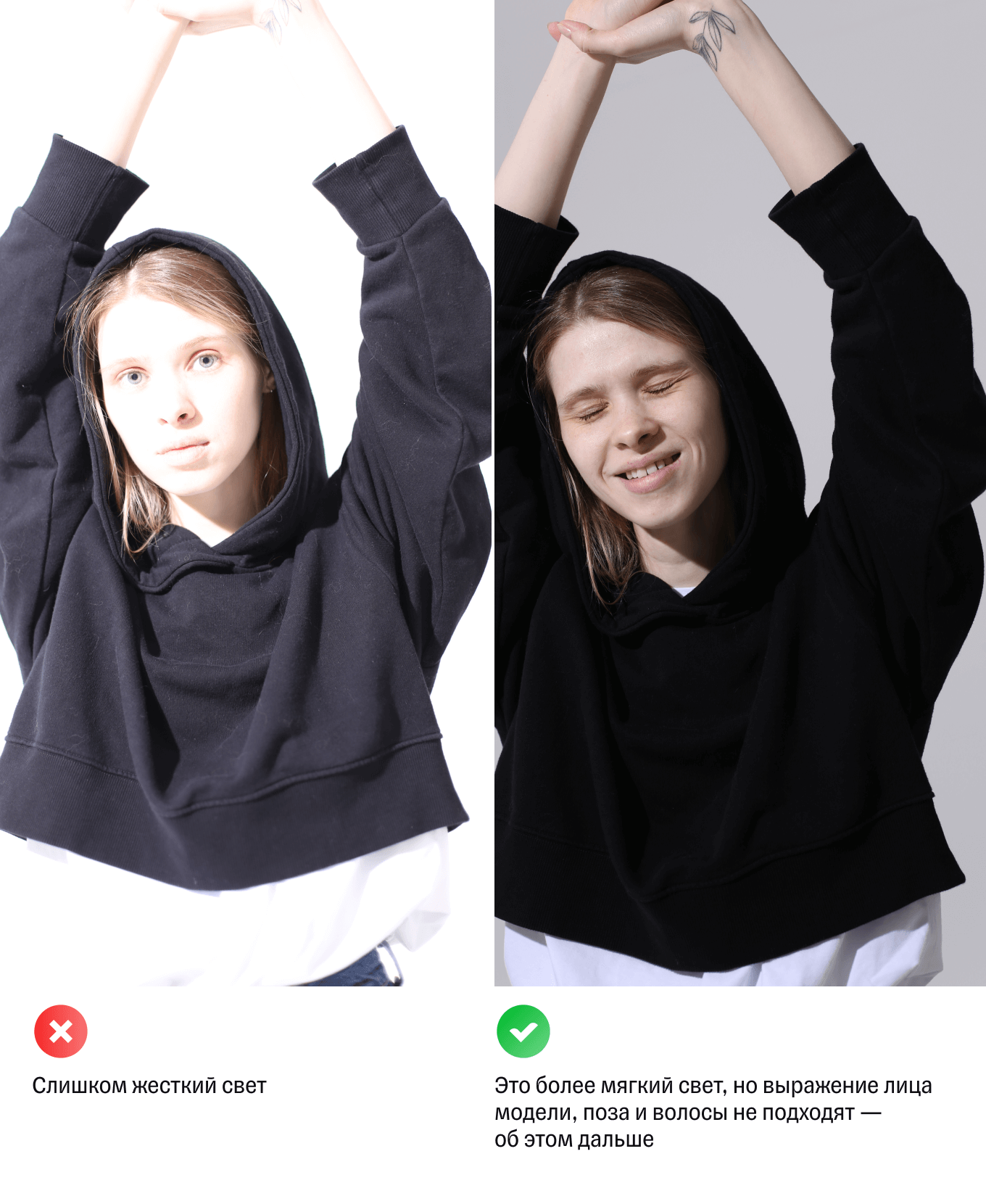 Каким должен быть свет для фото