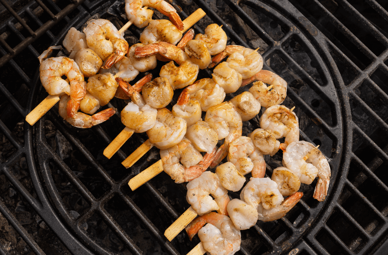 Креветки на гриле