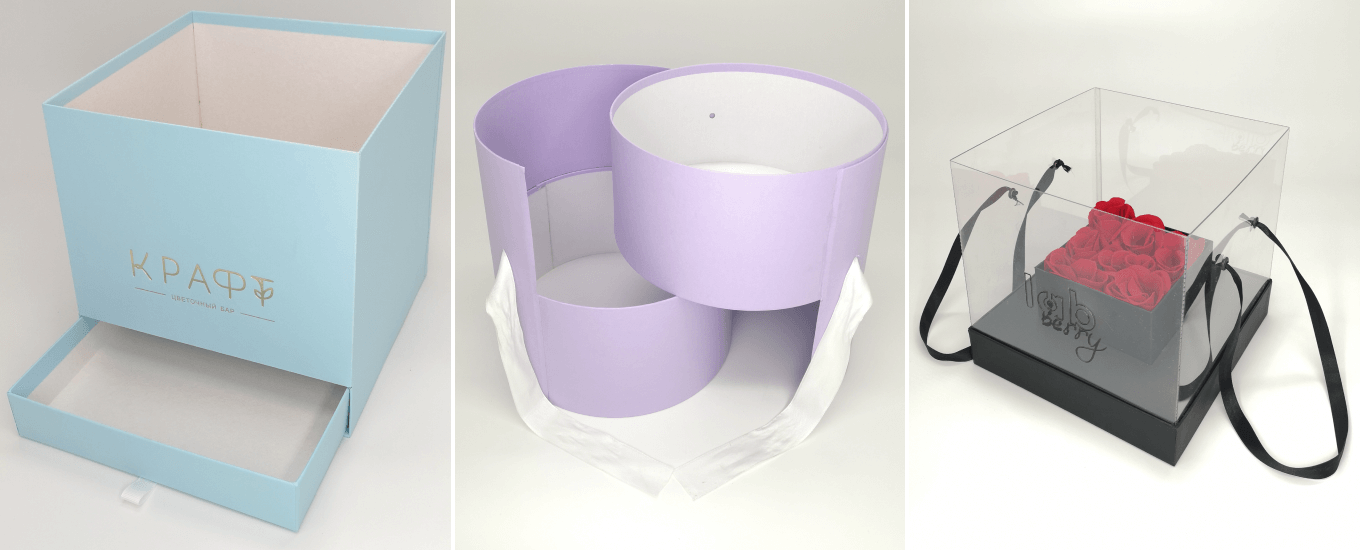 Шляпные коробки по индивидуальным заказам