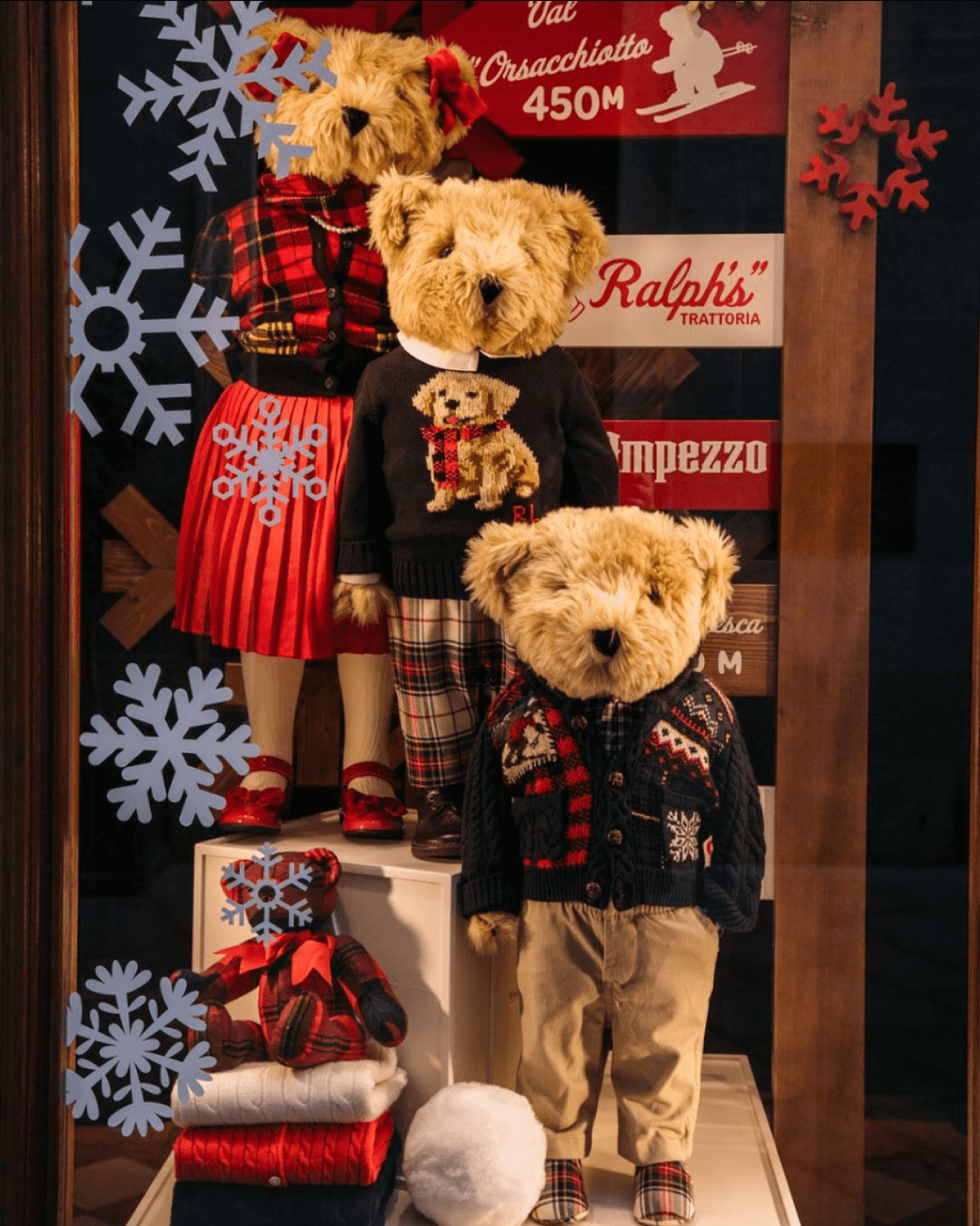 Ralph Lauren и новогодние плюшевые мишки