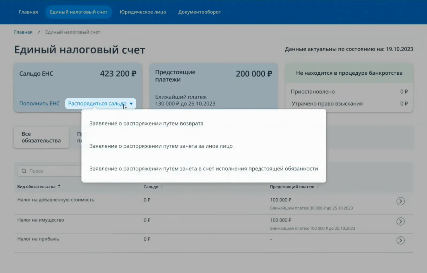 Как предприниматель может распорядиться переплатой