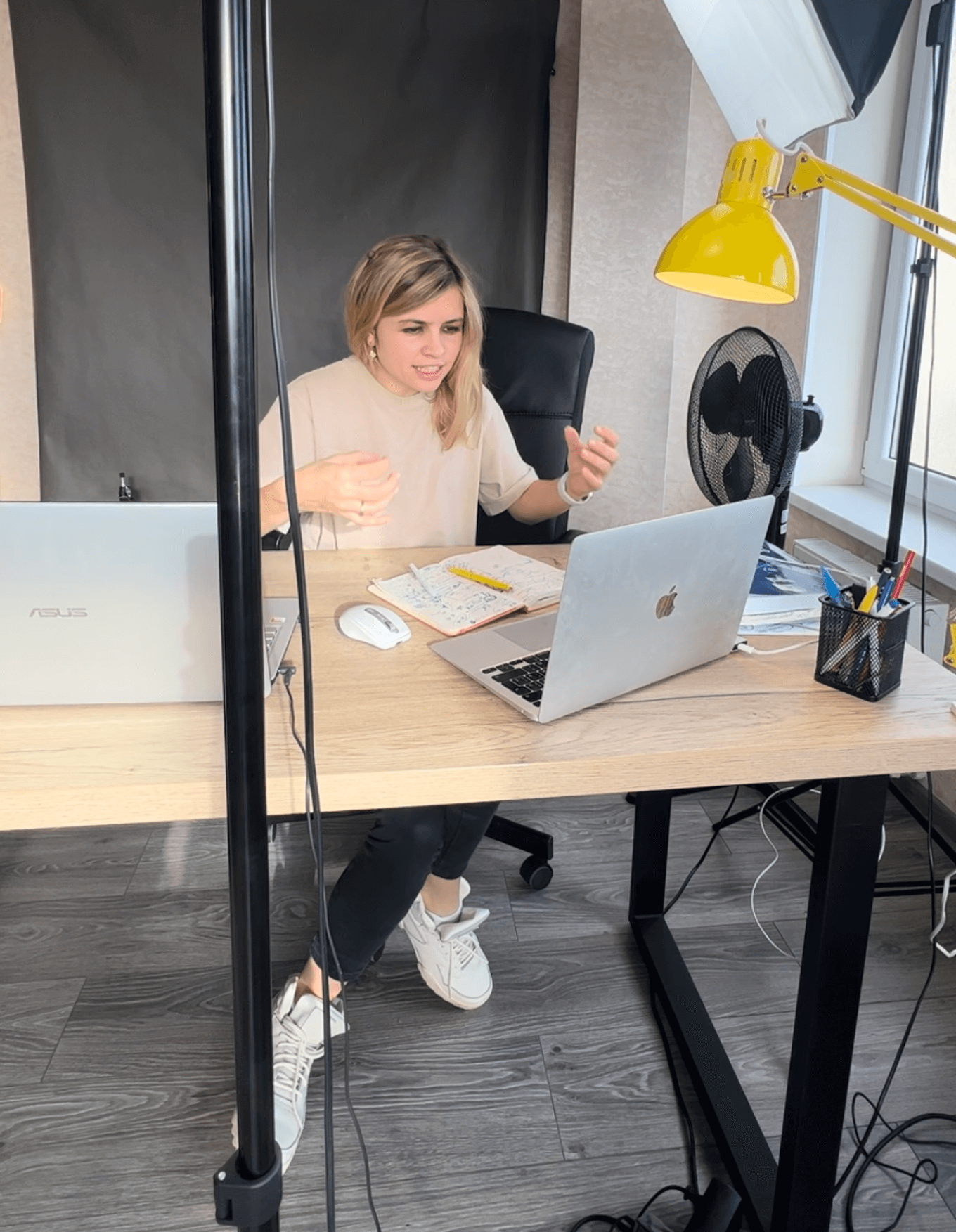 Рабочее место под съемки семинаров