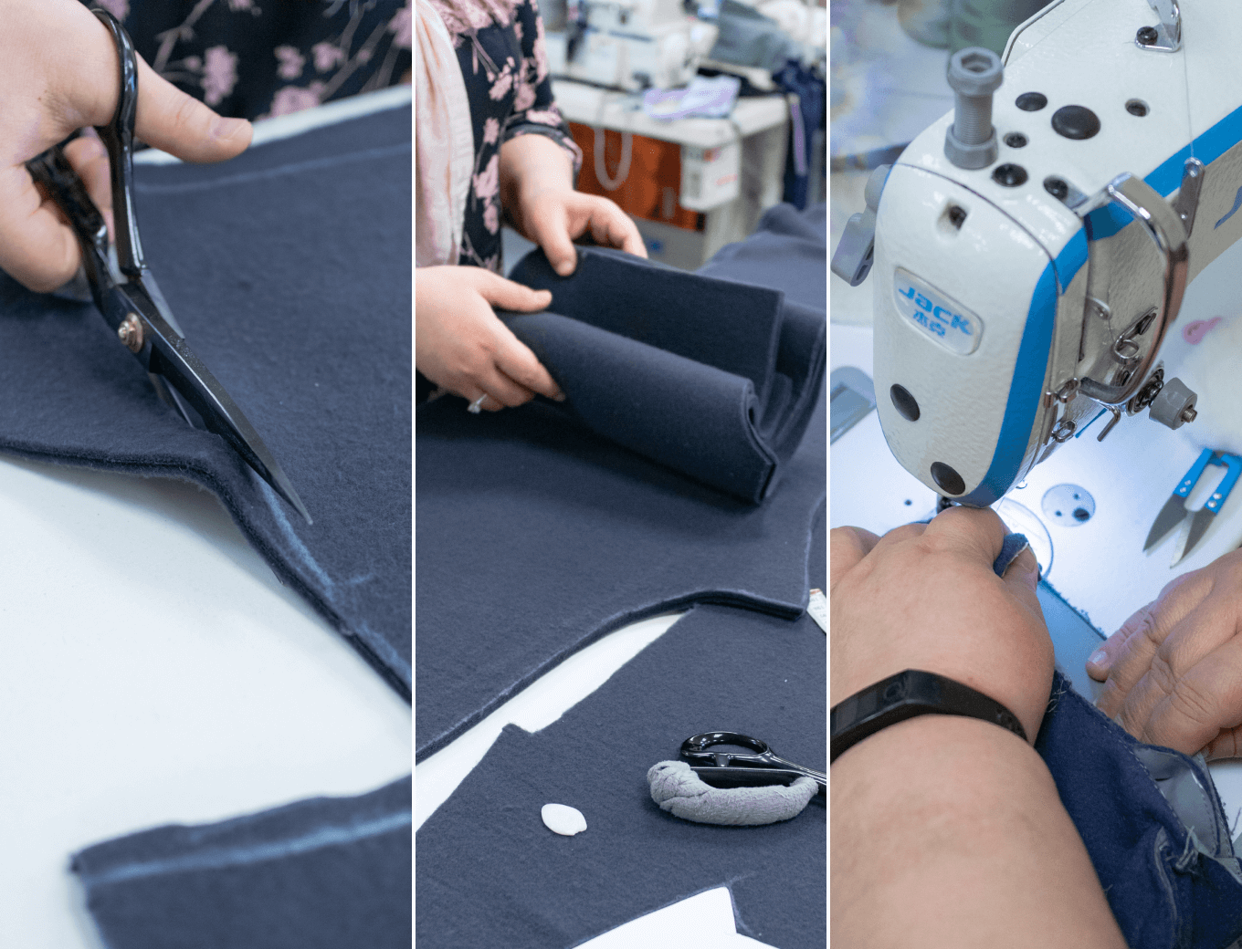 В день одна швея может отшить две адаптивных куртки или четыре теплых комбинезона из футера