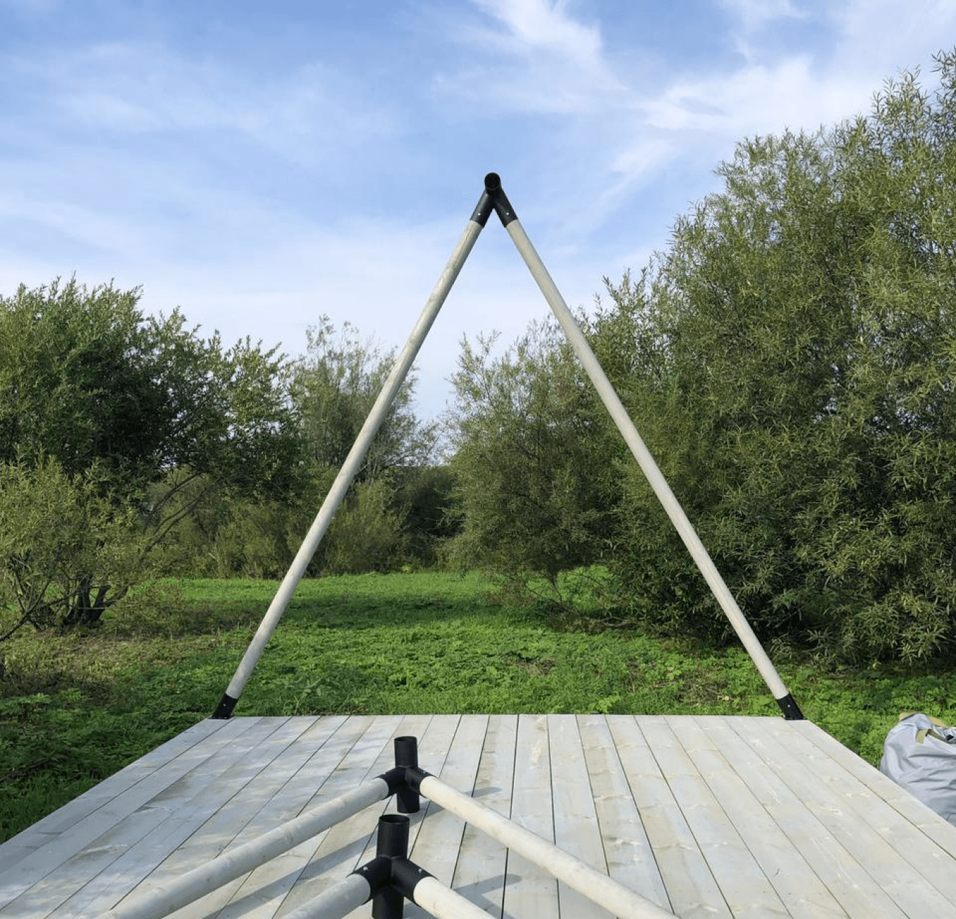 Сборка шатрового глэмпинга