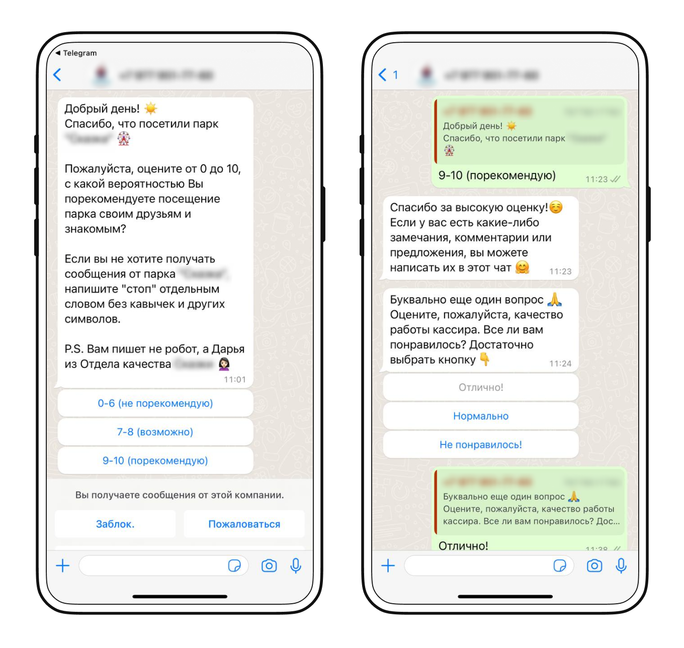 Рассылки в мессенджерах NPS
