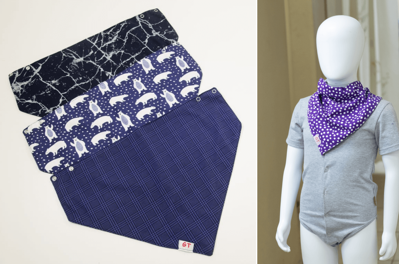 Нагрудники от бренда адаптивной одежды для детей GT dress