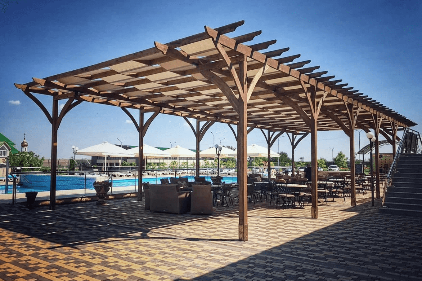 Навес для летнего ресторана