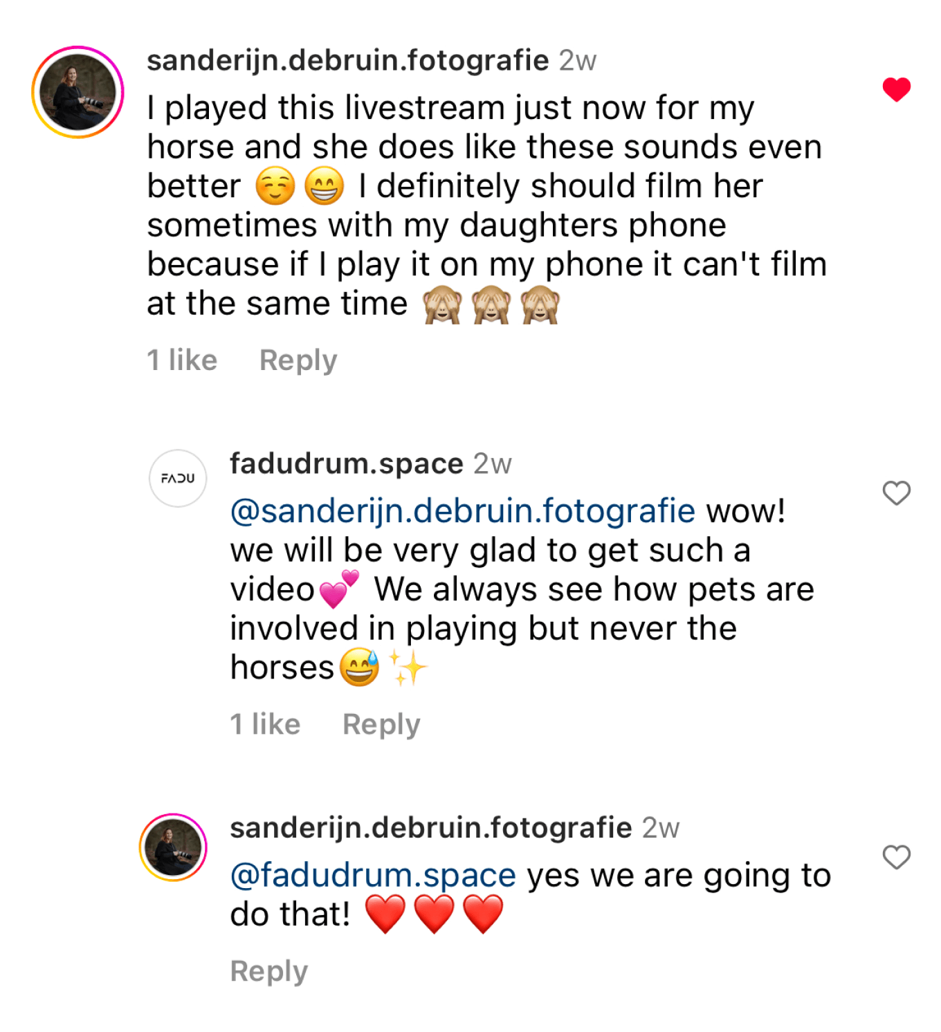 Один из зарубежных покупателей включал запись глюкофонов для лошади