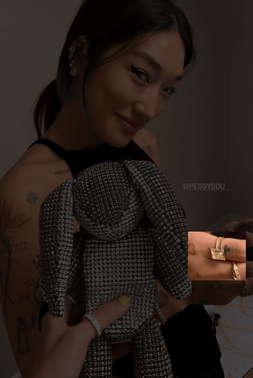 Пегги Гу носит кольцо Shine bright от VIVA LA VIKA