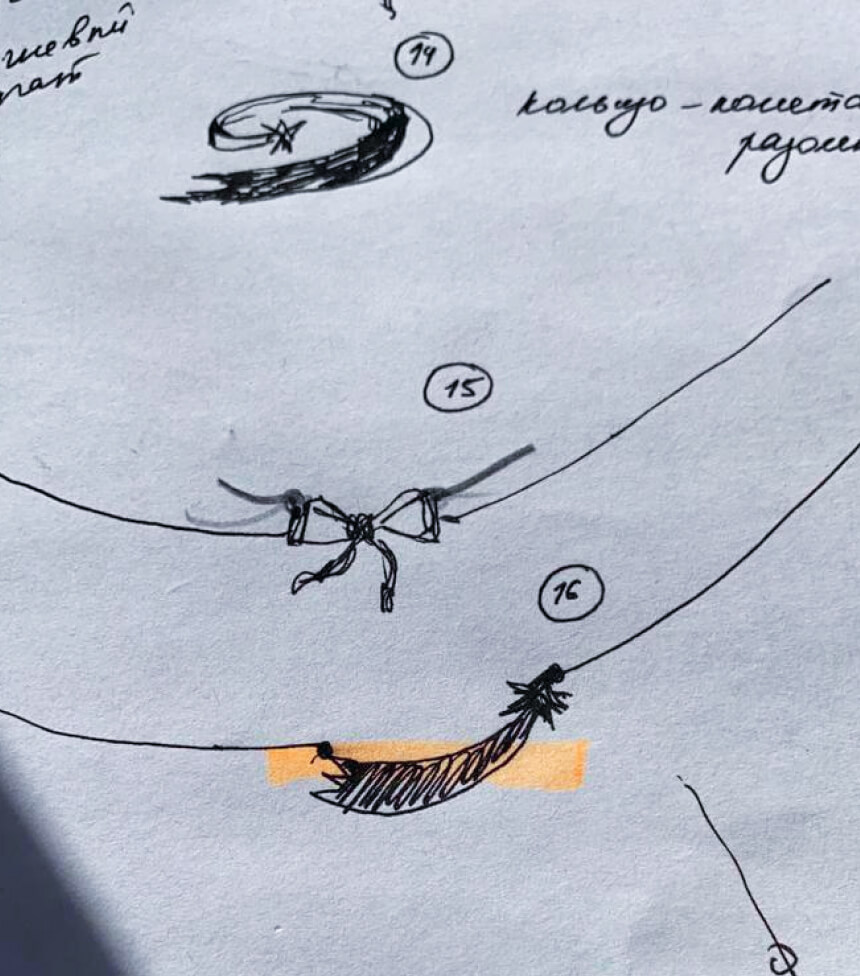 Скетчи ювелирных изделий