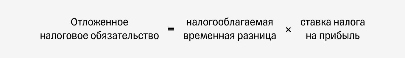 Как рассчитать отложенные налоговые обязательства