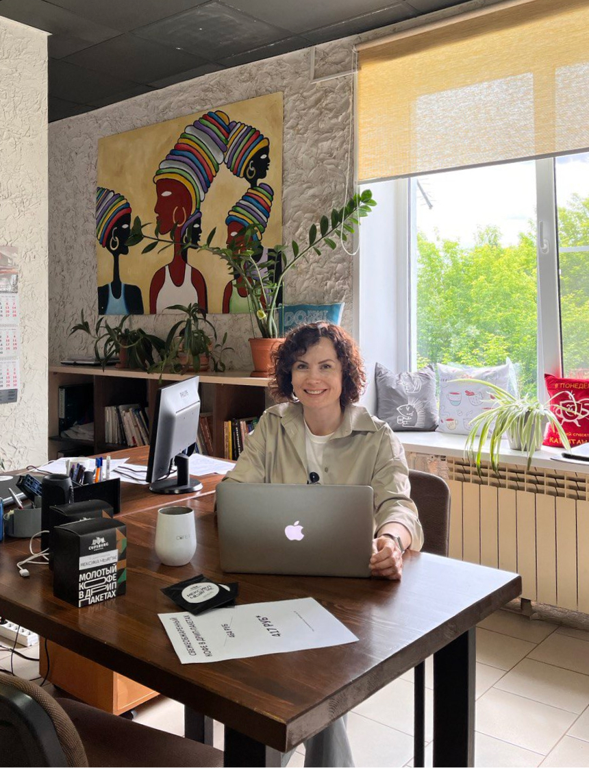 Рабочее место владелицы CUPSBURG COFFEE