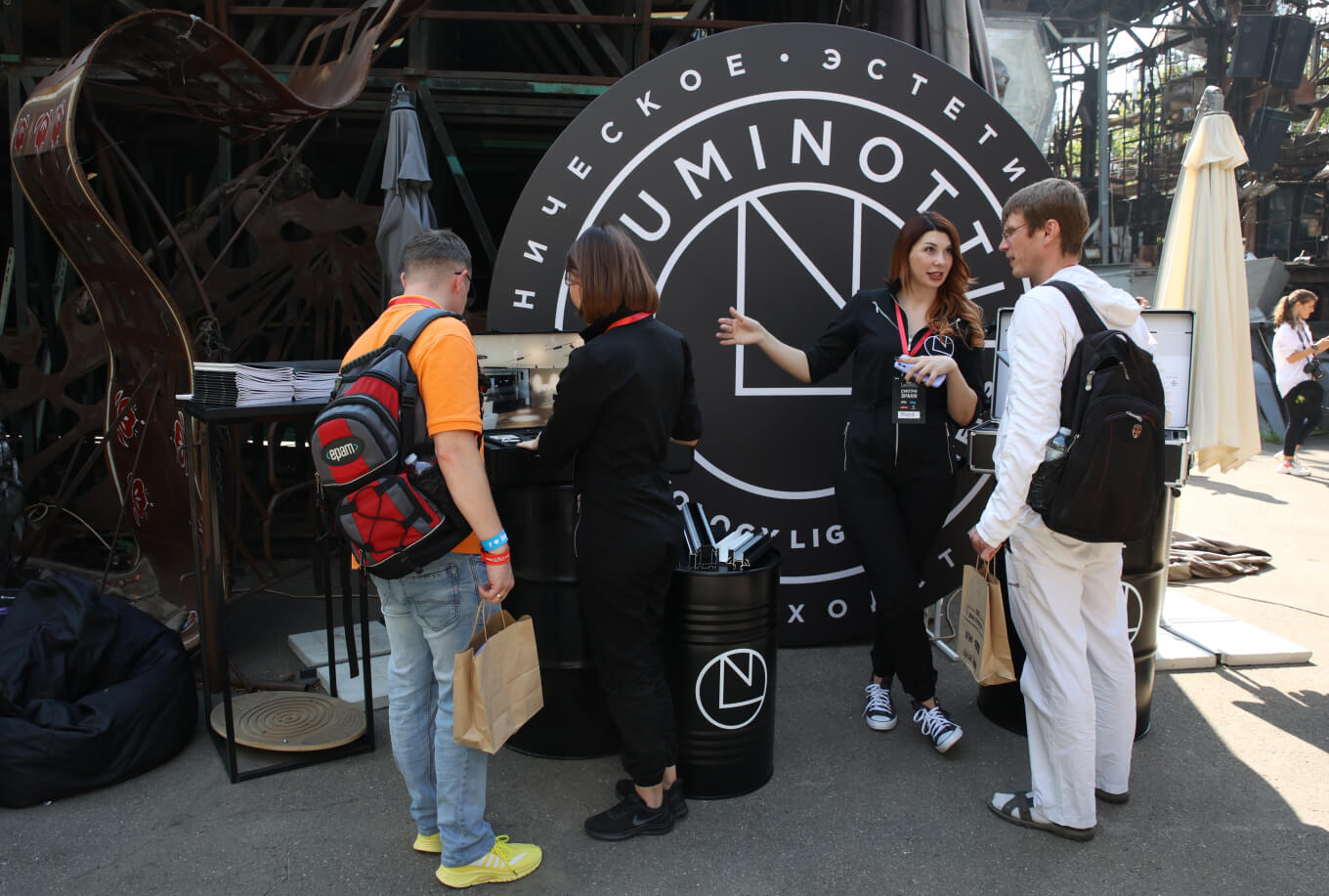 Стенд Luminotti для мероприятия на Дне строителя в Москве