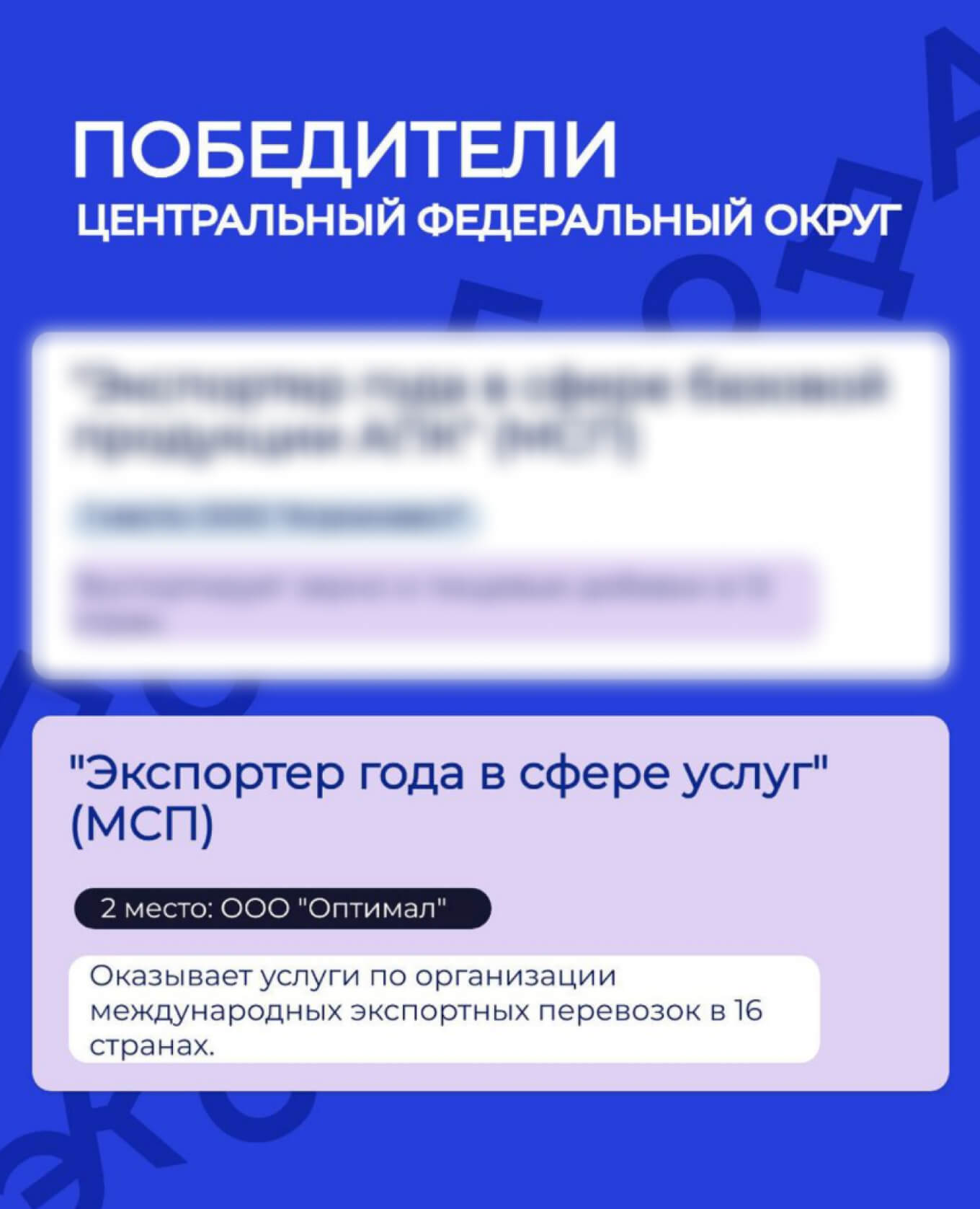 Экспортер в сфере услуг за 2022 год