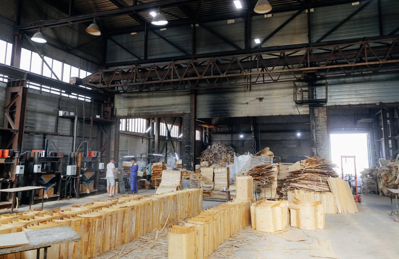 Цех по производству фанеры