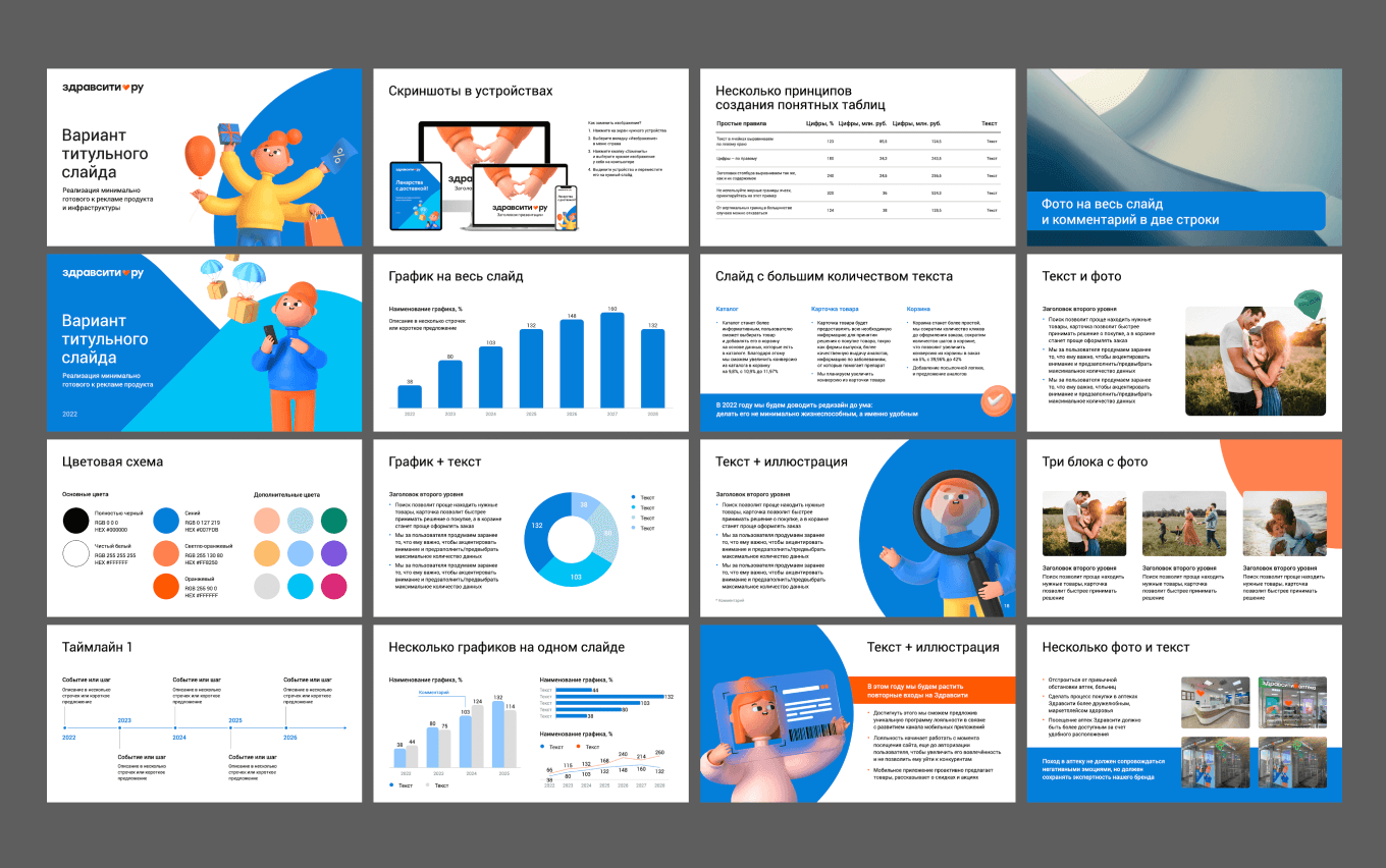 Шаблон презентации, разработанной под клиента