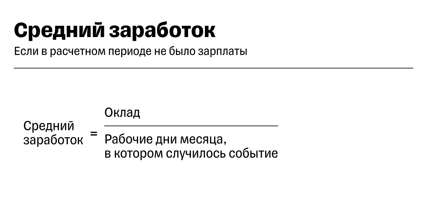 Расчет среднего заработка: формула