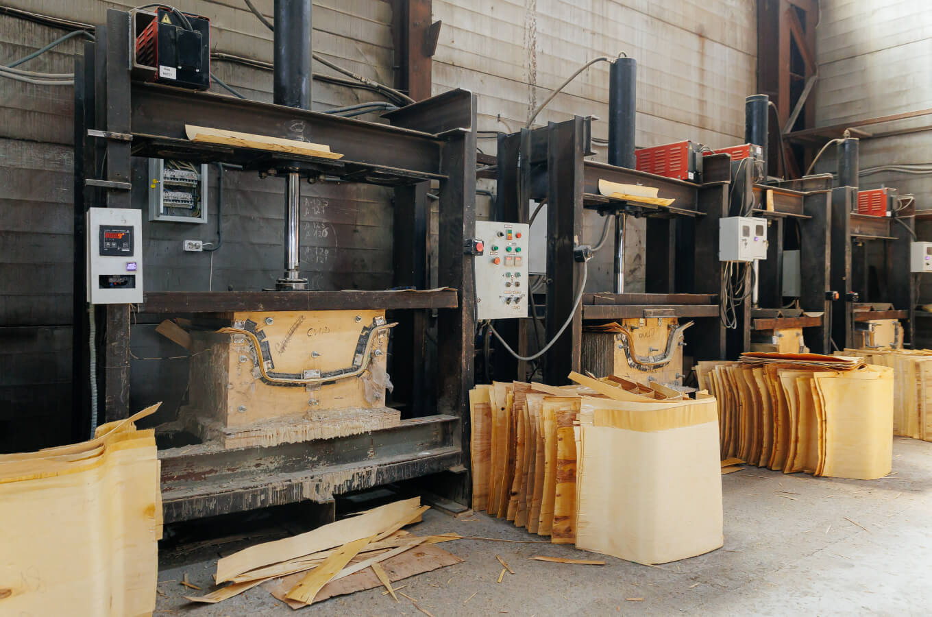 Пресс-формы для изготовления шпона