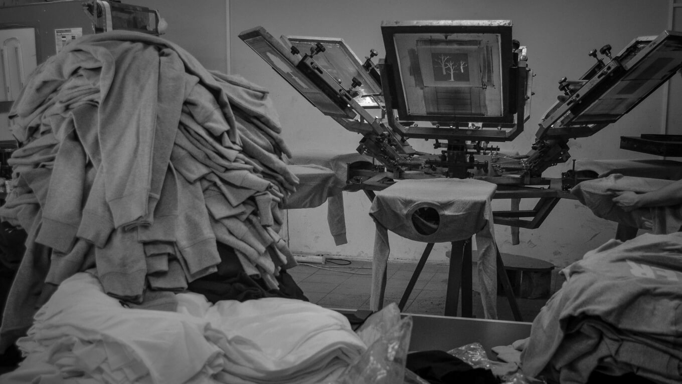 Напечатали 300 свитшотов за 2 дня