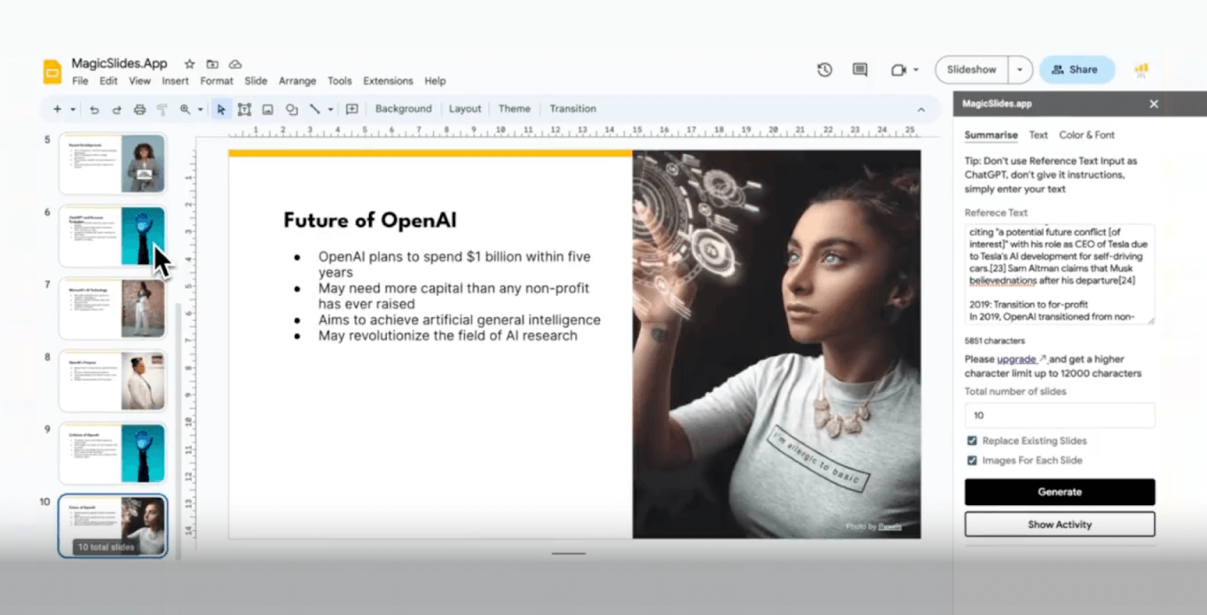 Как использовать MagicSlides
