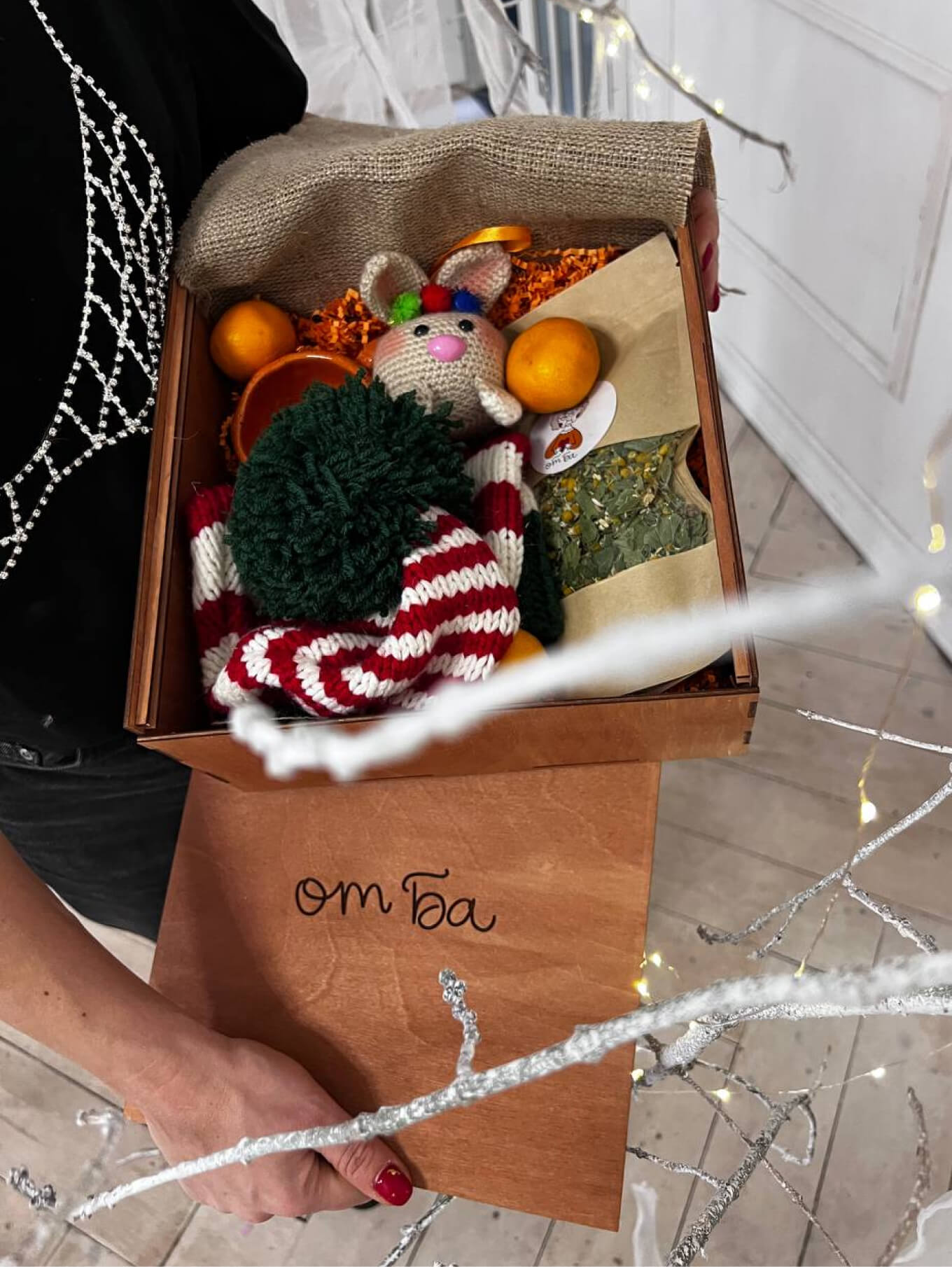 Новогодние боксы для корпоративных заказчиков От ба