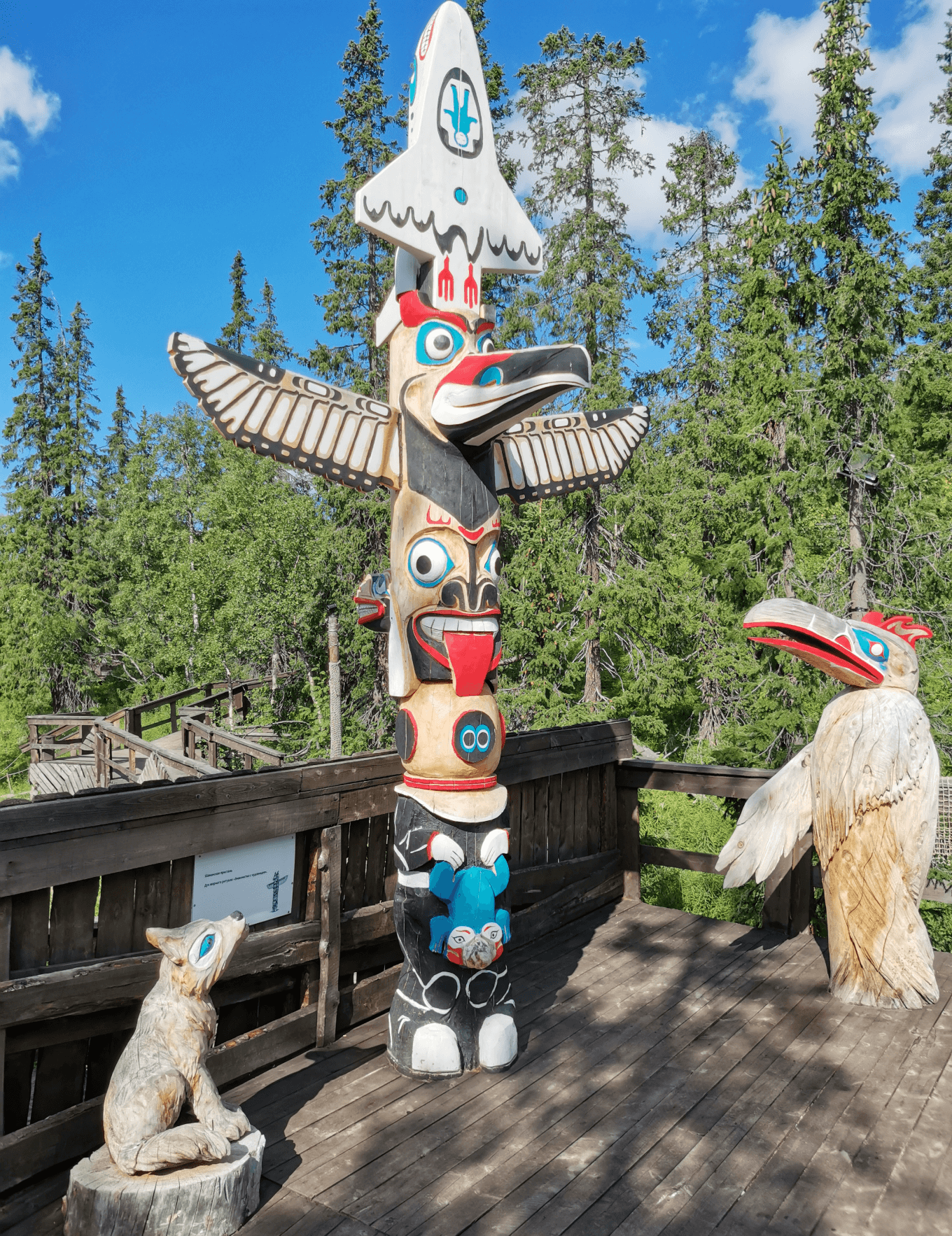 Шаманская пристань из топляка