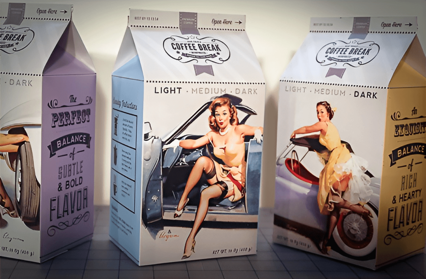 Отсылка к популярным явлениям из прошлого в упаковке