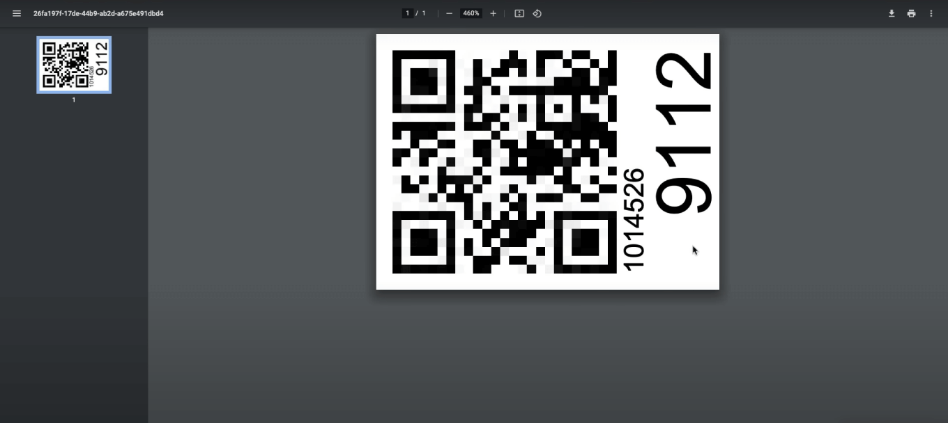 Стикер со штрихкодом