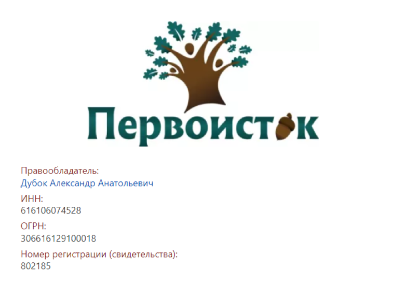 Логотип, зарегистрированного в качестве товарного знака