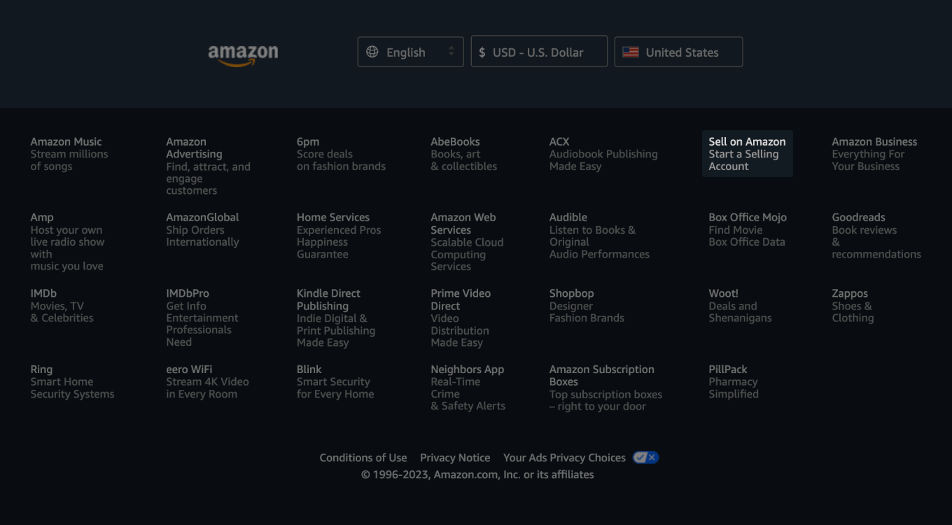 Как зарегистрироваться на Амазон как продавец