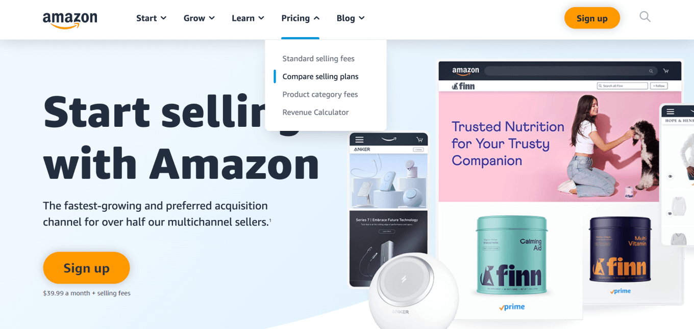 Тарифы Амазон для продавцов — Individual или Professional