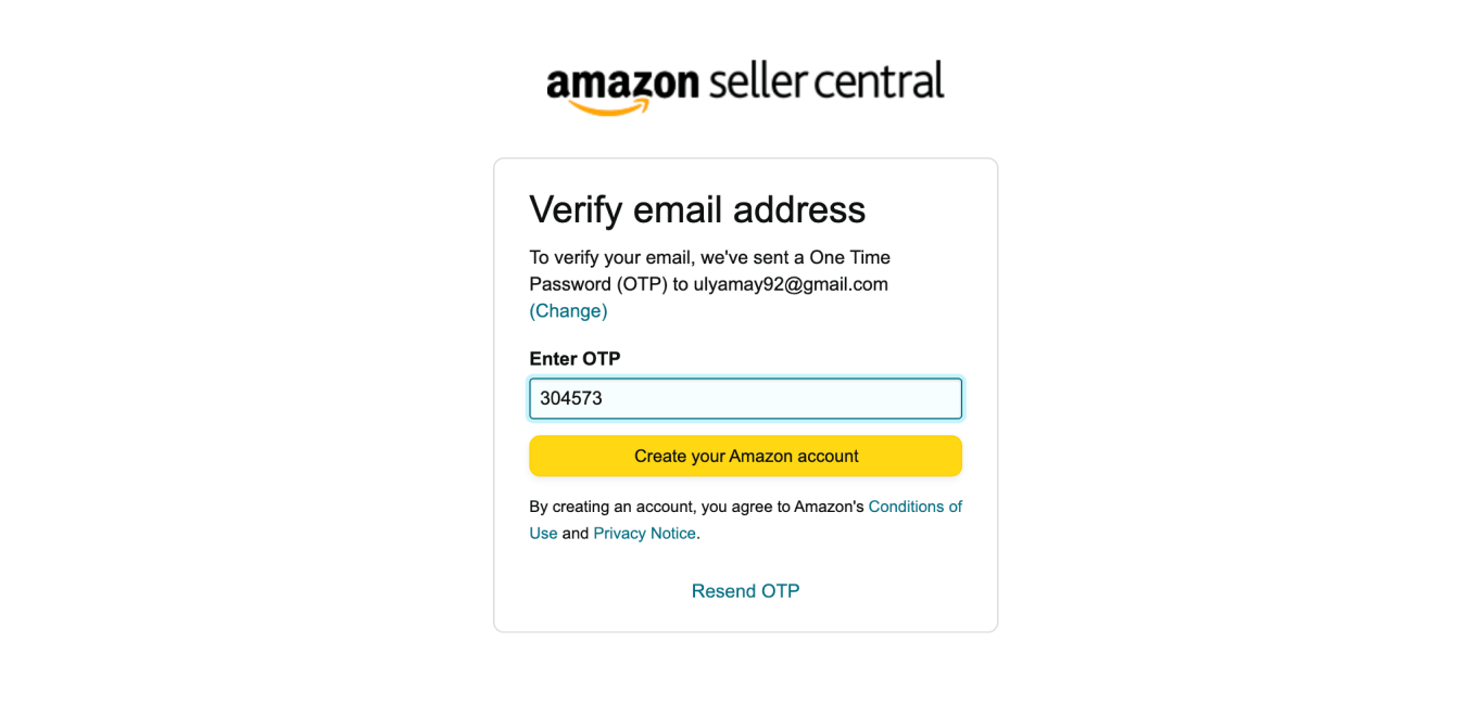 Подтверждение имейла при регистрации