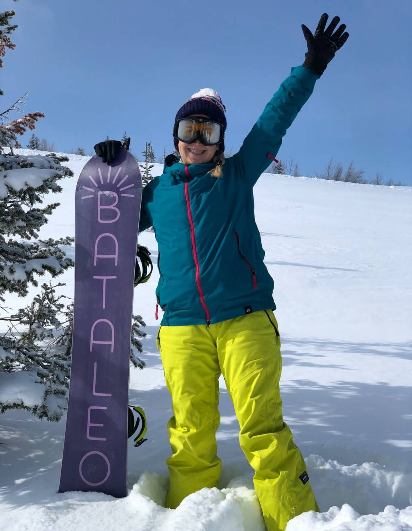 Занятие сноубордом